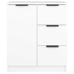 vidaXL Servante, 2 buc.,, alb, 60x30x70 cm, lemn prelucrat