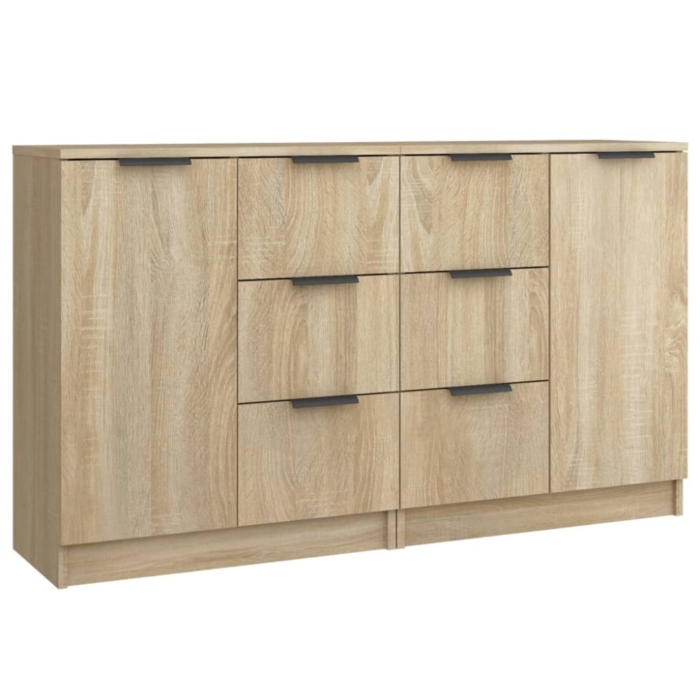 vidaXL Servante, 2 buc., stejar sonoma, 60x30x70 cm, lemn prelucrat