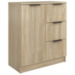 vidaXL Servante, 2 buc., stejar sonoma, 60x30x70 cm, lemn prelucrat