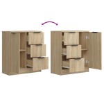 vidaXL Servante, 2 buc., stejar sonoma, 60x30x70 cm, lemn prelucrat