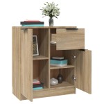 vidaXL Servante, 2 piese, stejar sonoma, 60x30x70 cm, lemn prelucrat vidaXL Servante, 2 piese, stejar sonoma, 60x30x70 cm, lemn prelucrat