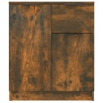vidaXL Servantă, stejar fumuriu, 60x30x70 cm, lemn prelucrat