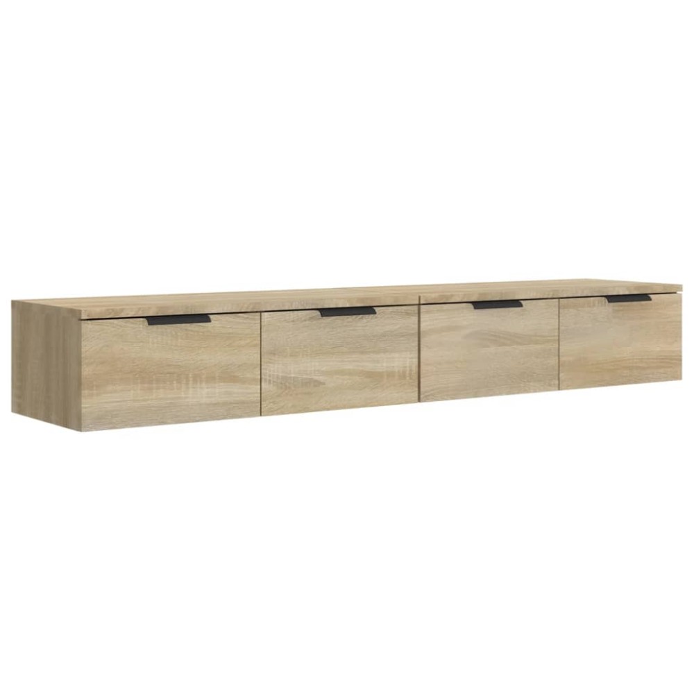 vidaXL Dulapuri perete 2 buc, stejar sonoma 68x30x20 cm lemn prelucrat