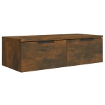 vidaXL Dulapuri perete 2 buc. stejar afumat 68x30x20 cm lemn prelucrat