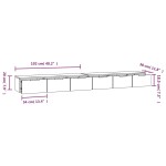 vidaXL Dulapuri perete, 2 buc., sonoma, 102x30x20 cm, lemn prelucrat