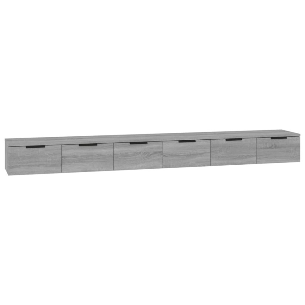 vidaXL Dulapuri perete, 2 buc., sonoma, 102x30x20 cm, lemn prelucrat