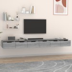 vidaXL Dulapuri perete, 2 buc., sonoma, 102x30x20 cm, lemn prelucrat