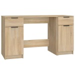 vidaXL Birou cu dulap lateral, stejar sonoma, lemn prelucrat vidaXL Birou cu dulap lateral, stejar sonoma, lemn prelucrat
