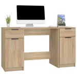 vidaXL Birou cu dulap lateral, stejar sonoma, lemn prelucrat vidaXL Birou cu dulap lateral, stejar sonoma, lemn prelucrat