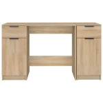 vidaXL Birou cu dulap lateral, stejar sonoma, lemn prelucrat vidaXL Birou cu dulap lateral, stejar sonoma, lemn prelucrat