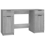 vidaXL Birou cu dulap lateral, gri sonoma, lemn prelucrat vidaXL Birou cu dulap lateral, gri sonoma, lemn prelucrat