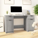 vidaXL Birou cu dulap lateral, gri sonoma, lemn prelucrat vidaXL Birou cu dulap lateral, gri sonoma, lemn prelucrat