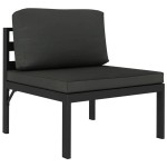 vidaXL Set mobilier de grădină cu perne, 8 piese, antracit, aluminiu