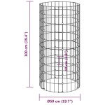 vidaXL Compostor de grădină, Ø50x100 cm, oțel galvanizat vidaXL Compostor de grădină, Ø50x100 cm, oțel galvanizat