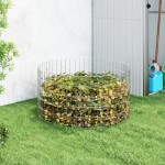 vidaXL Compostor de grădină, Ø100x50 cm, oțel galvanizat vidaXL Compostor de grădină, Ø100x50 cm, oțel galvanizat