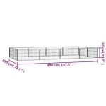 vidaXL Țarc câini 12 panouri negru 100x50 cm oțel vopsit electrostatic vidaXL Țarc câini 12 panouri negru 100x50 cm oțel vopsit electrostatic