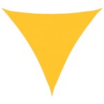 vidaXL Pânză parasolar, galben, triunghiular, 6x6x6 m, HDPE, 160 g/m²