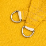 vidaXL Pânză parasolar, galben, triunghiular, 6x6x6 m, HDPE, 160 g/m²