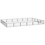 vidaXL Țarc câini 20 panouri negru 100x50 cm oțel vopsit electrostatic vidaXL Țarc câini 20 panouri negru 100x50 cm oțel vopsit electrostatic