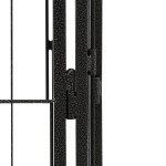 vidaXL Țarc câini 20 panouri negru 100x50 cm oțel vopsit electrostatic vidaXL Țarc câini 20 panouri negru 100x50 cm oțel vopsit electrostatic