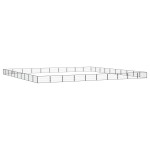 vidaXL Țarc câini 40 panouri negru 100x50 cm oțel vopsit electrostatic