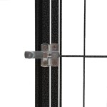 vidaXL Țarc câini 16 panouri negru 100x50 cm oțel vopsit electrostatic vidaXL Țarc câini 16 panouri negru 100x50 cm oțel vopsit electrostatic