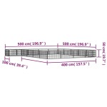 vidaXL Țarc câini 20 panouri negru 100x50 cm oțel vopsit electrostatic