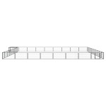 vidaXL Țarc câini 36 panouri negru 100x50 cm oțel vopsit electrostatic vidaXL Țarc câini 36 panouri negru 100x50 cm oțel vopsit electrostatic