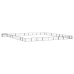 vidaXL Țarc câini 40 panouri negru 100x50 cm oțel vopsit electrostatic