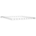 vidaXL Țarc câini 44 panouri negru 100x50 cm oțel vopsit electrostatic