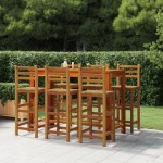vidaXL Taburete de bar, 6 buc., lemn masiv de acacia vidaXL Taburete de bar, 6 buc., lemn masiv de acacia
