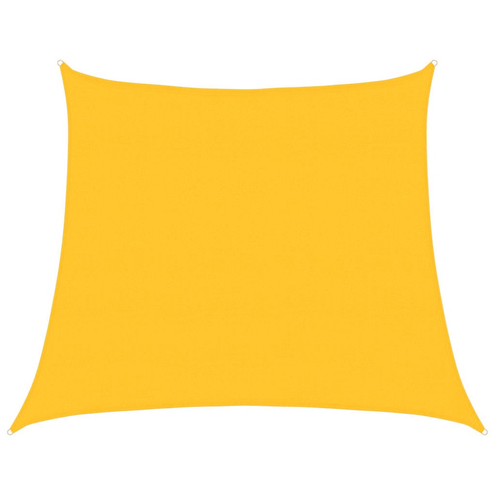 vidaXL Pânză parasolar, galben, 4/5x4 m, HDPE, 160 g/m², trapez