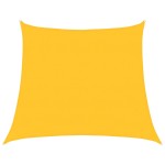 vidaXL Pânză parasolar, galben, 4/5x4 m, HDPE, 160 g/m², trapez