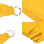 vidaXL Pânză parasolar, galben, 4/5x4 m, HDPE, 160 g/m², trapez
