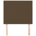 vidaXL Tăblii de pat, 2 buc, maro închis, 80x5x78/88 cm, textil