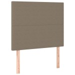 vidaXL Tăblii de pat, 2 buc, gri taupe, 80x5x78/88 cm, textil vidaXL Tăblii de pat, 2 buc, gri taupe, 80x5x78/88 cm, textil