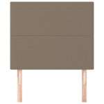 vidaXL Tăblii de pat, 2 buc, gri taupe, 80x5x78/88 cm, textil vidaXL Tăblii de pat, 2 buc, gri taupe, 80x5x78/88 cm, textil