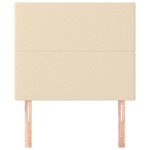 vidaXL Tăblii de pat, 2 buc, crem, 80x5x78/88 cm, textil
