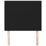vidaXL Tăblii de pat, 2 buc, negru, 90x5x78/88 cm, textil vidaXL Tăblii de pat, 2 buc, negru, 90x5x78/88 cm, textil