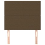 vidaXL Tăblii de pat, 2 buc, maro închis, 90x5x78/88 cm, textil