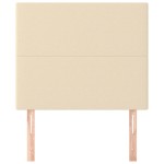 vidaXL Tăblii de pat, 2 buc, crem, 90x5x78/88 cm, textil vidaXL Tăblii de pat, 2 buc, crem, 90x5x78/88 cm, textil