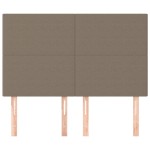 vidaXL Tăblii de pat, 4 buc, gri taupe, 72x5x78/88 cm, textil vidaXL Tăblii de pat, 4 buc, gri taupe, 72x5x78/88 cm, textil