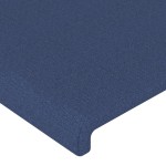 vidaXL Tăblii de pat, 4 buc, albastru, 72x5x78/88 cm, textil