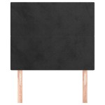 vidaXL Tăblii de pat, 2 buc, negru, 90x5x78/88 cm, catifea