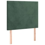 vidaXL Tăblii de pat, 2 buc, verde închis, 90x5x78/88 cm, catifea vidaXL Tăblii de pat, 2 buc, verde închis, 90x5x78/88 cm, catifea