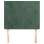 vidaXL Tăblii de pat, 2 buc, verde închis, 100x5x78/88 cm, catifea vidaXL Tăblii de pat, 2 buc, verde închis, 100x5x78/88 cm, catifea