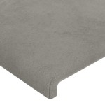 vidaXL Tăblii de pat, 4 buc, gri deschis, 72x5x78/88 cm, catifea vidaXL Tăblii de pat, 4 buc, gri deschis, 72x5x78/88 cm, catifea
