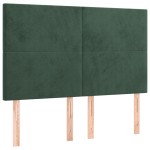 vidaXL Tăblii de pat, 4 buc, verde închis, 72x5x78/88 cm, catifea vidaXL Tăblii de pat, 4 buc, verde închis, 72x5x78/88 cm, catifea