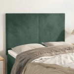 vidaXL Tăblii de pat, 4 buc, verde închis, 72x5x78/88 cm, catifea vidaXL Tăblii de pat, 4 buc, verde închis, 72x5x78/88 cm, catifea
