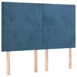 vidaXL Tăblii de pat, 4 buc, albastru închis, 72x5x78/88 cm, catifea vidaXL Tăblii de pat, 4 buc, albastru închis, 72x5x78/88 cm, catifea